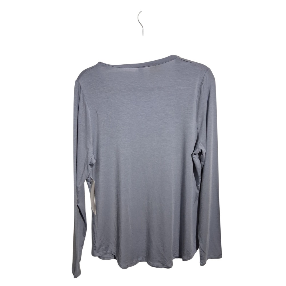 NWT Athleta Nighttime Biss Henley Women's Large Soft Sustainable Stretch Top - Picture 3 of 9